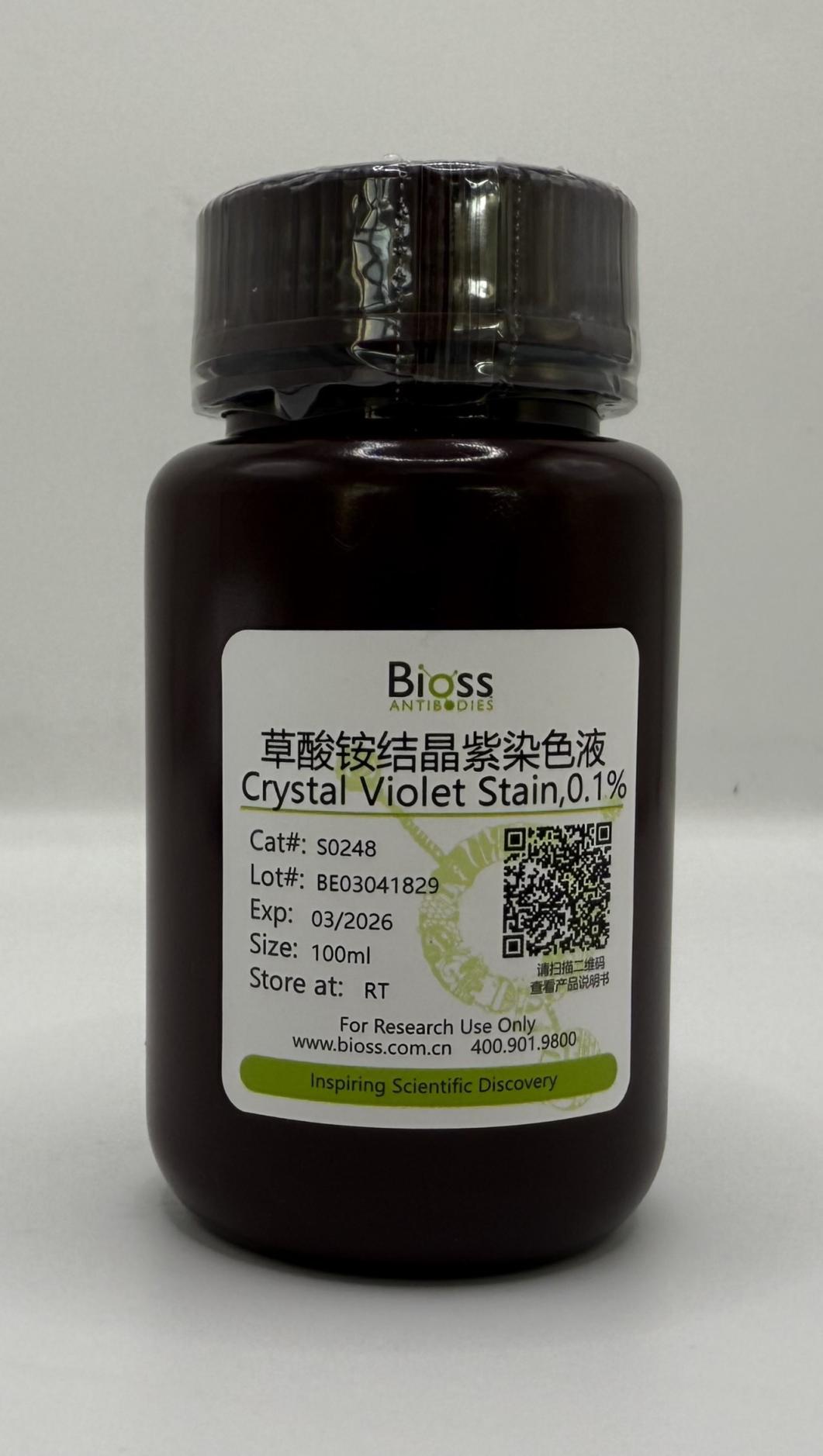 Crystal Violet Stain,0.1% (染色液) | Bioss