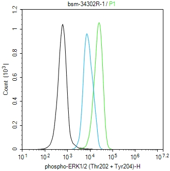 phospho-ERK1/2 (Thr202 + Tyr204) Recombinant Rabbit mAb (一抗) - Flow-Cyt,ICC/IF | Bioss